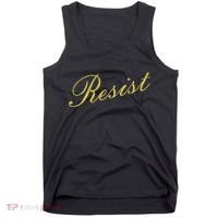 Resist Limited Gold Script Tank Top thumb 0