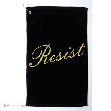 Resist Limited Gold Script Golf Towel