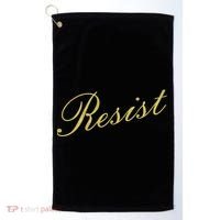 Resist Limited Gold Script Golf Towel thumb 0