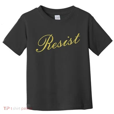 Resist Limited Gold Script Toddler T-Shirt