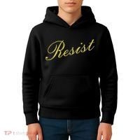 Resist Limited Gold Script Kids Hoodie thumb 4