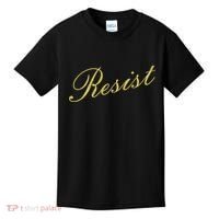 Resist Limited Gold Script Kids T-Shirt thumb 0