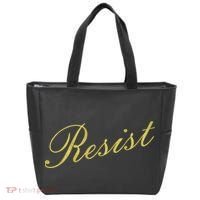 Resist Limited Gold Script Tote Bag thumb 0