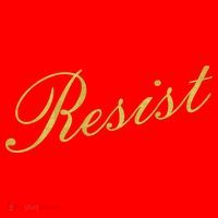 Resist Limited Gold Script Santa Hat thumb 1
