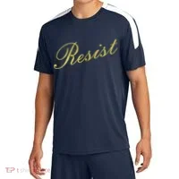 Resist Limited Gold Script Soccer Jersey thumb 0