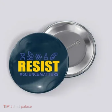 Resist March for Science #sciencematters Earth Scientists Button