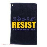 Resist March for Science #sciencematters Earth Scientists Golf Towel thumb 0