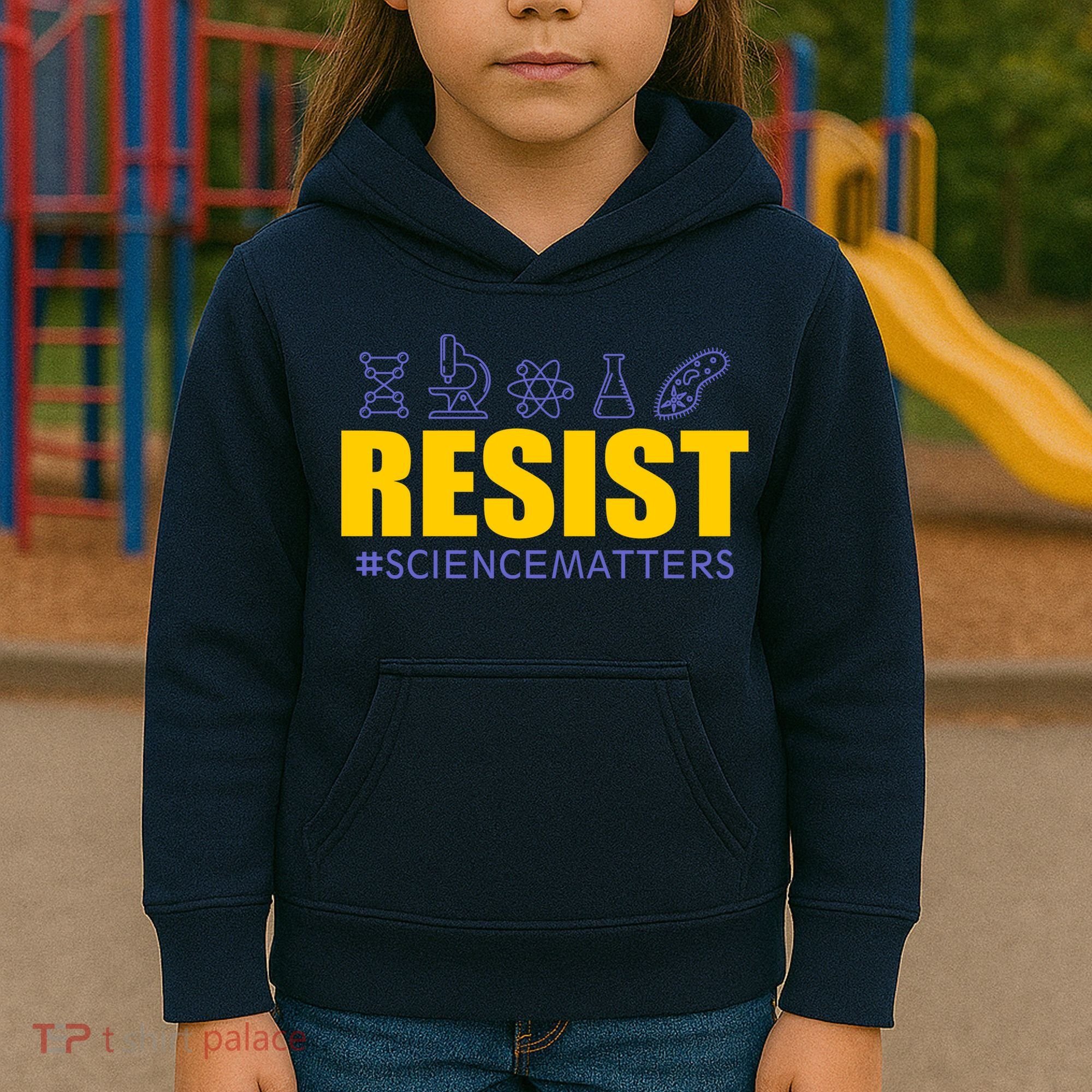 Resist March for Science #sciencematters Earth Scientists Kids Hoodie