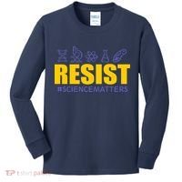Resist March for Science #sciencematters Earth Scientists Kids Long Sleeve Shirt thumb 0