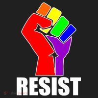 Resist Rainbow Fist National Pride Equality March Beanie thumb 2
