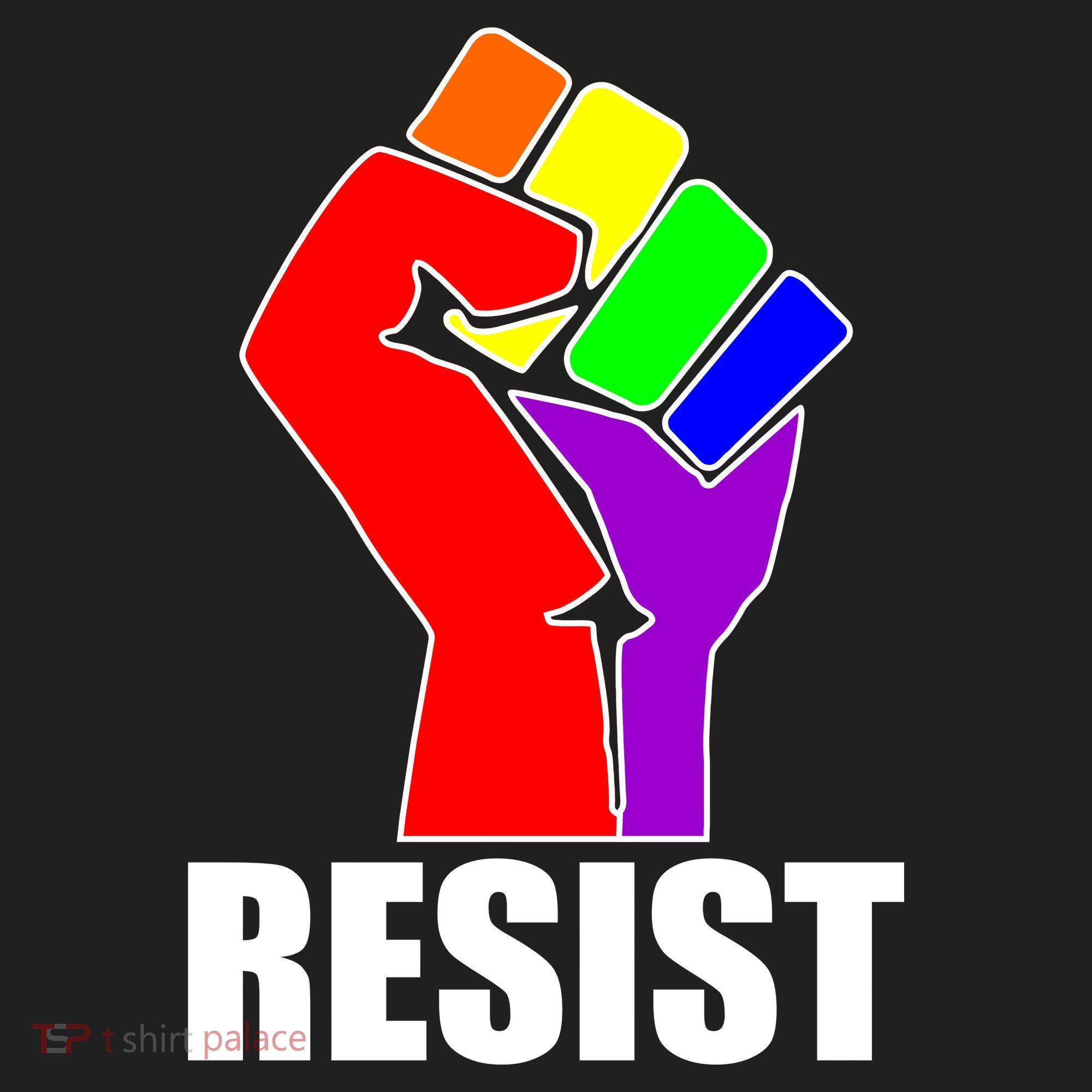 Resist Rainbow Fist National Pride Equality March Beanie