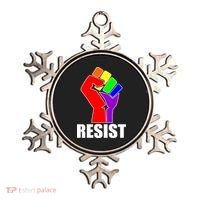 Resist Rainbow Fist National Pride Equality March Ornament thumb 0