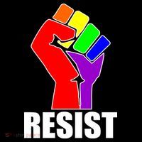 Resist Rainbow Fist National Pride Equality March Women's Tank Top thumb 5