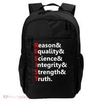 Resist Reason, Equality, Science, Integrity, Strength & Truth. Resistance Backpack thumb 0