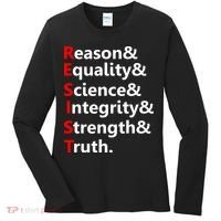Resist Reason, Equality, Science, Integrity, Strength & Truth. Resistance Women's Long Sleeve Shirt thumb 0
