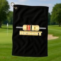 Resist Resistor Golf Towel thumb 1