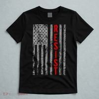 Resist Retro USA Flag The Resistance Anti Trump T-Shirt thumb 5