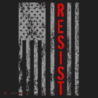 Resist Retro USA Flag The Resistance Anti Trump Beanie thumb 2