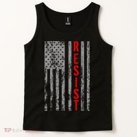 Resist Retro USA Flag The Resistance Anti Trump Tank Top thumb 2