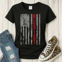 Resist Retro USA Flag The Resistance Anti Trump Women's T-Shirt thumb 3