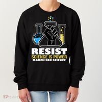Resist Science is Power March for Science Fist Logo Women's Sweatshirt thumb 0