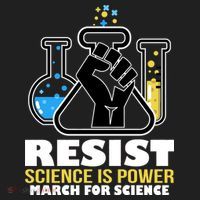 Resist Science is Power March for Science Fist Logo Women's Sweatshirt thumb 2