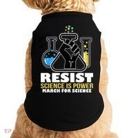 Resist Science is Power March for Science Fist Logo Doggie Tank thumb 0