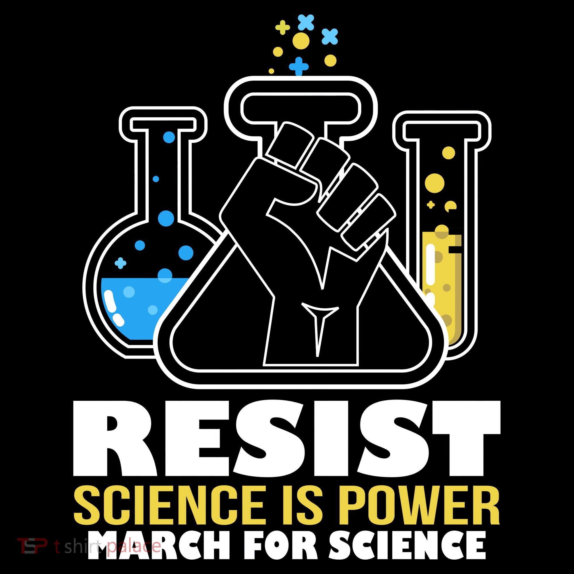 Resist Science is Power March for Science Fist Logo USA-Made Doggie Bandana
