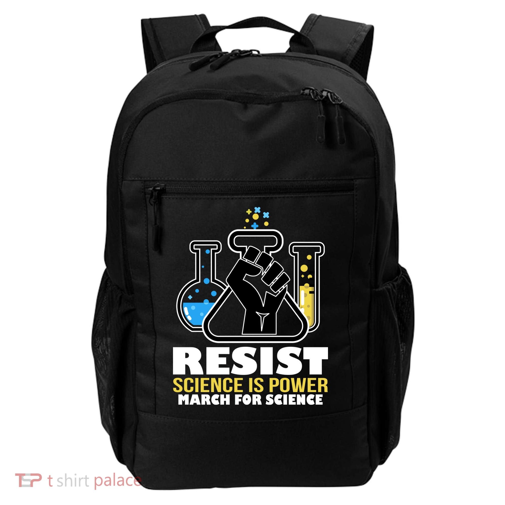 Resist Science is Power March for Science Fist Logo Backpack