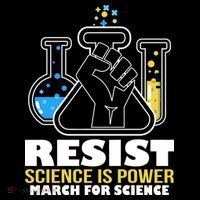 Resist Science is Power March for Science Fist Logo Backpack thumb 2