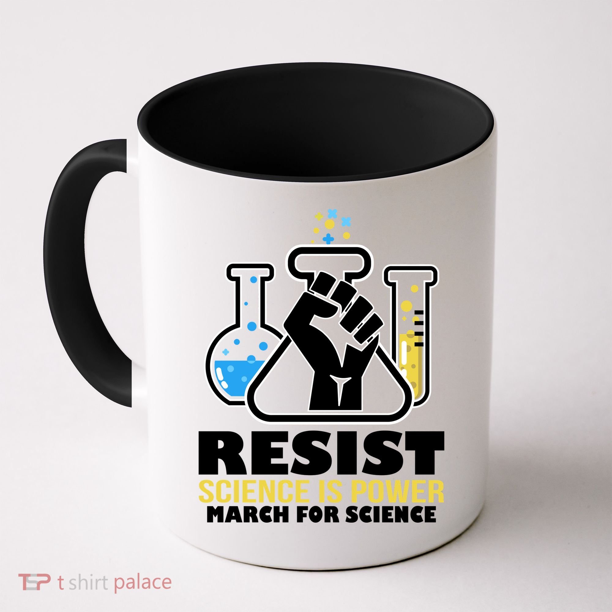 Resist Science is Power March for Science Fist Logo Coffee Mug