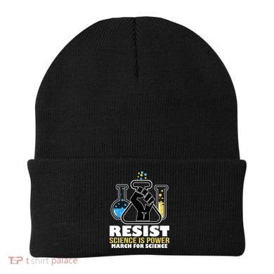 Resist Science is Power March for Science Fist Logo Beanie