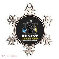 Resist Science is Power March for Science Fist Logo Ornament thumb 0