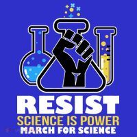 Resist Science is Power March for Science Fist Logo Coaster thumb 2