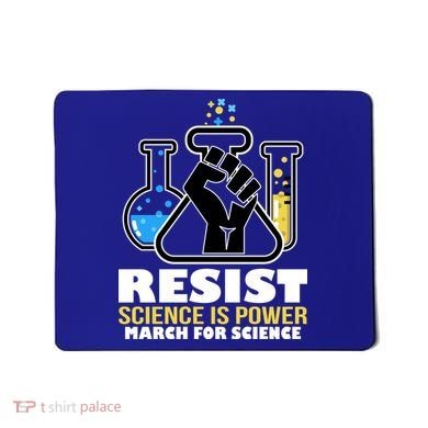 Resist Science is Power March for Science Fist Logo Mousepad