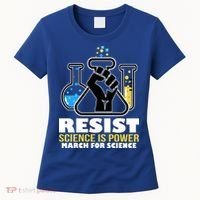 Resist Science is Power March for Science Fist Logo Women's T-Shirt thumb 0
