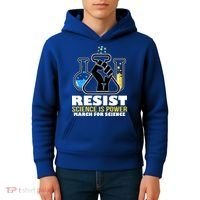 Resist Science is Power March for Science Fist Logo Kids Hoodie thumb 4