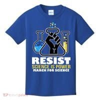 Resist Science is Power March for Science Fist Logo Kids T-Shirt thumb 0