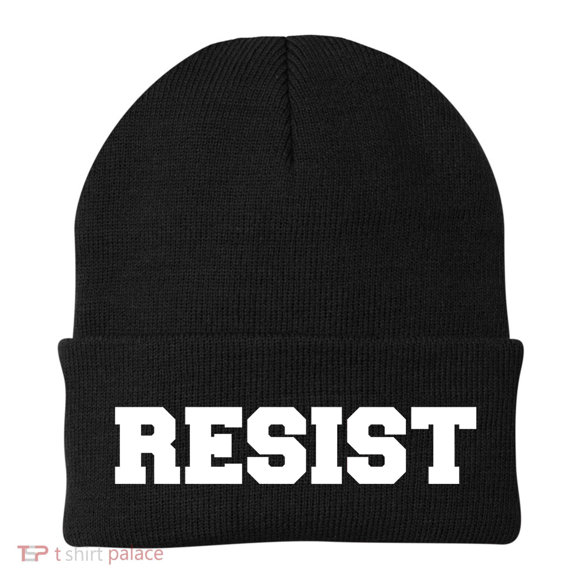 RESIST The Resistance Anti Donald Trump Love Trumps Hate Beanie