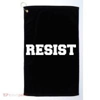RESIST The Resistance Anti Donald Trump Love Trumps Hate Golf Towel thumb 0