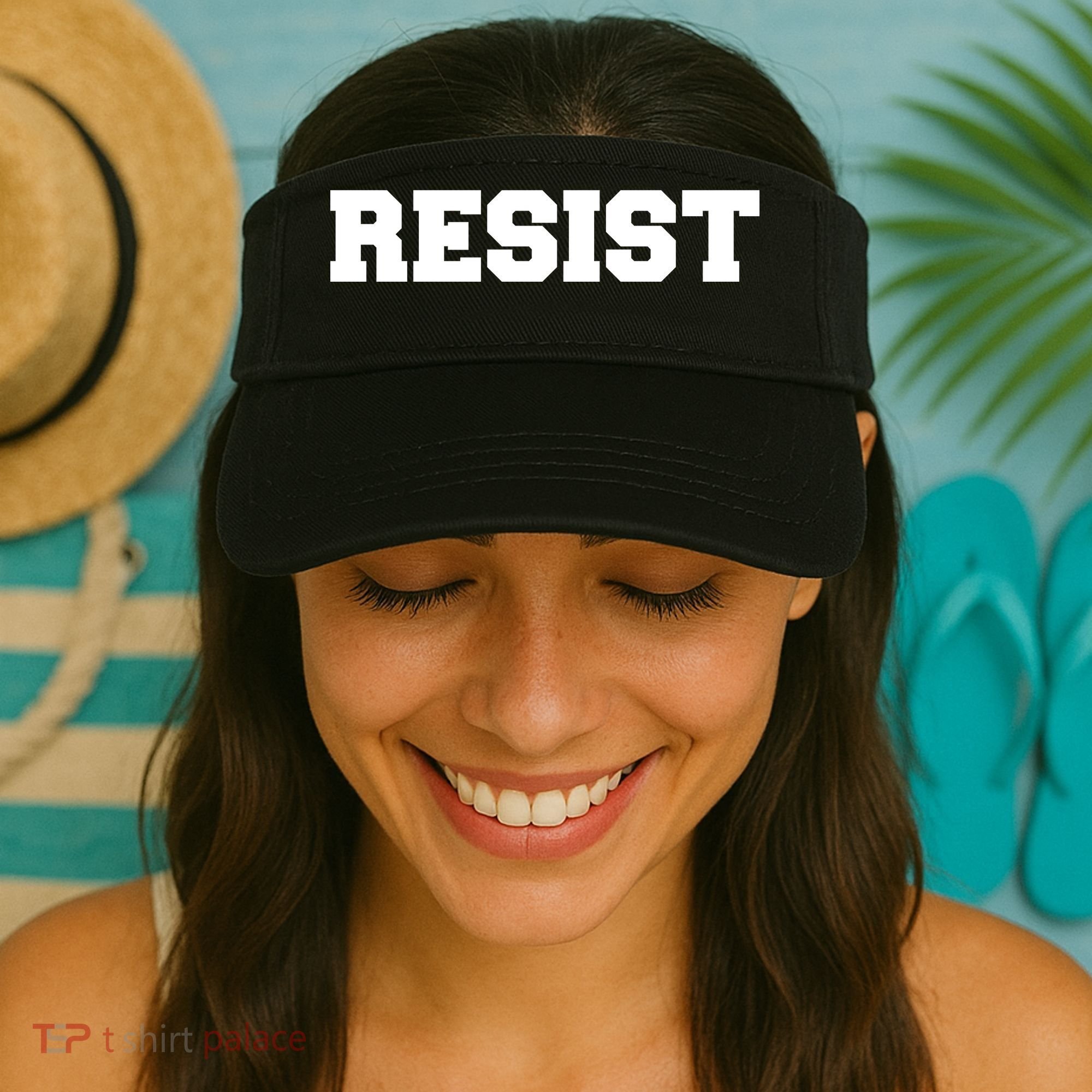 RESIST The Resistance Anti Donald Trump Love Trumps Hate Visor