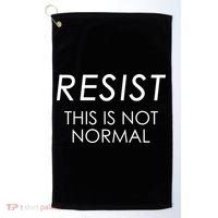 Resist This is Not Normal Anti Trump Golf Towel thumb 0