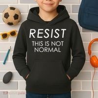 Resist This is Not Normal Anti Trump Kids Hoodie thumb 2
