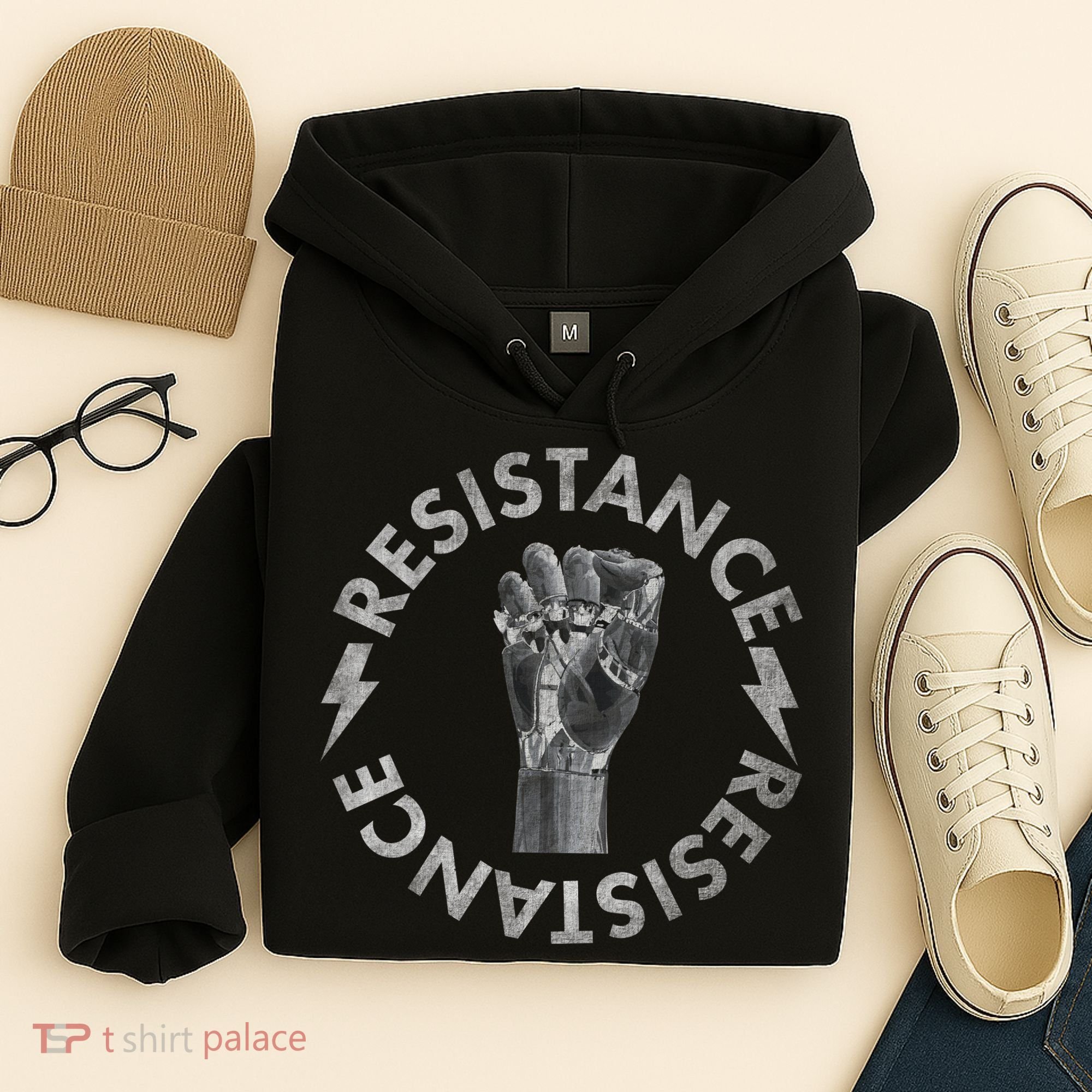 Resistance Robot Fist Hoodie