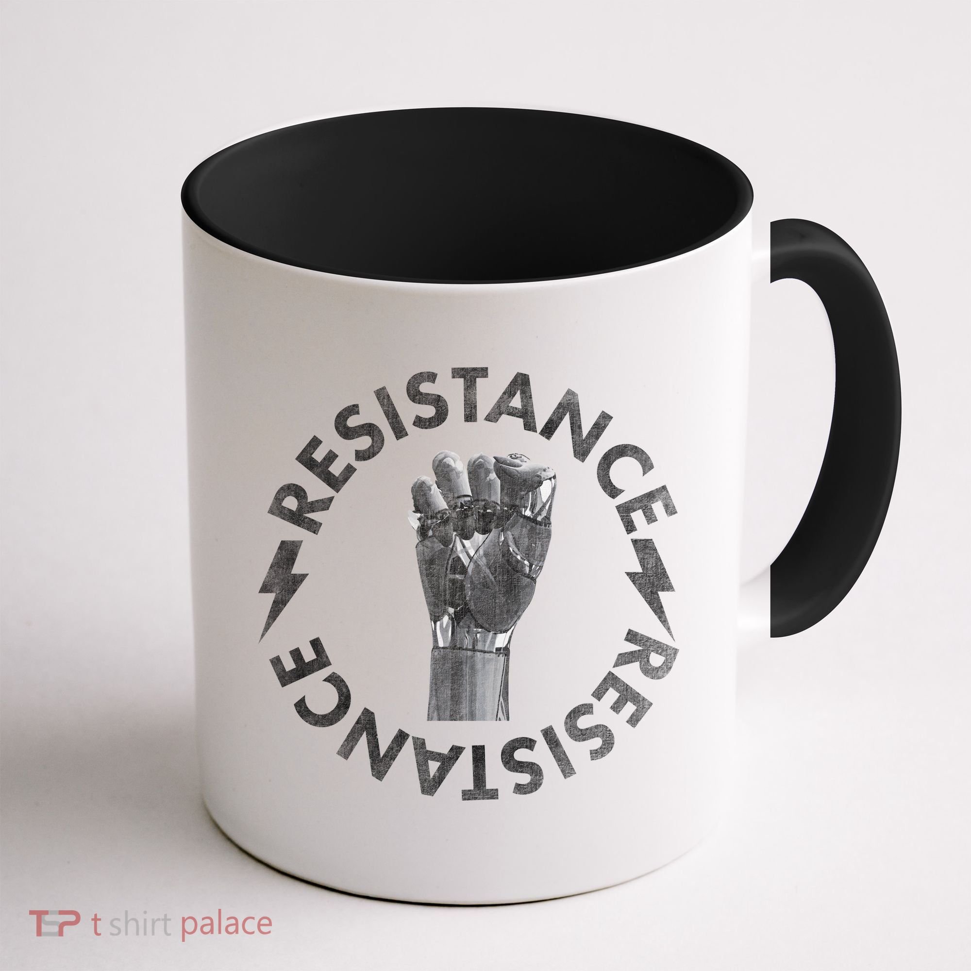 Resistance Robot Fist Coffee Mug
