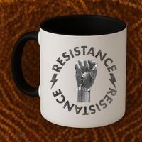 Resistance Robot Fist Coffee Mug thumb 2