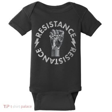 Resistance Robot Fist Baby Bodysuit