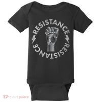 Resistance Robot Fist Baby Bodysuit thumb 0