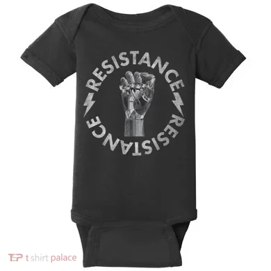Resistance Robot Fist Baby Bodysuit