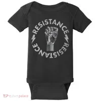 Resistance Robot Fist Baby Bodysuit thumb 0